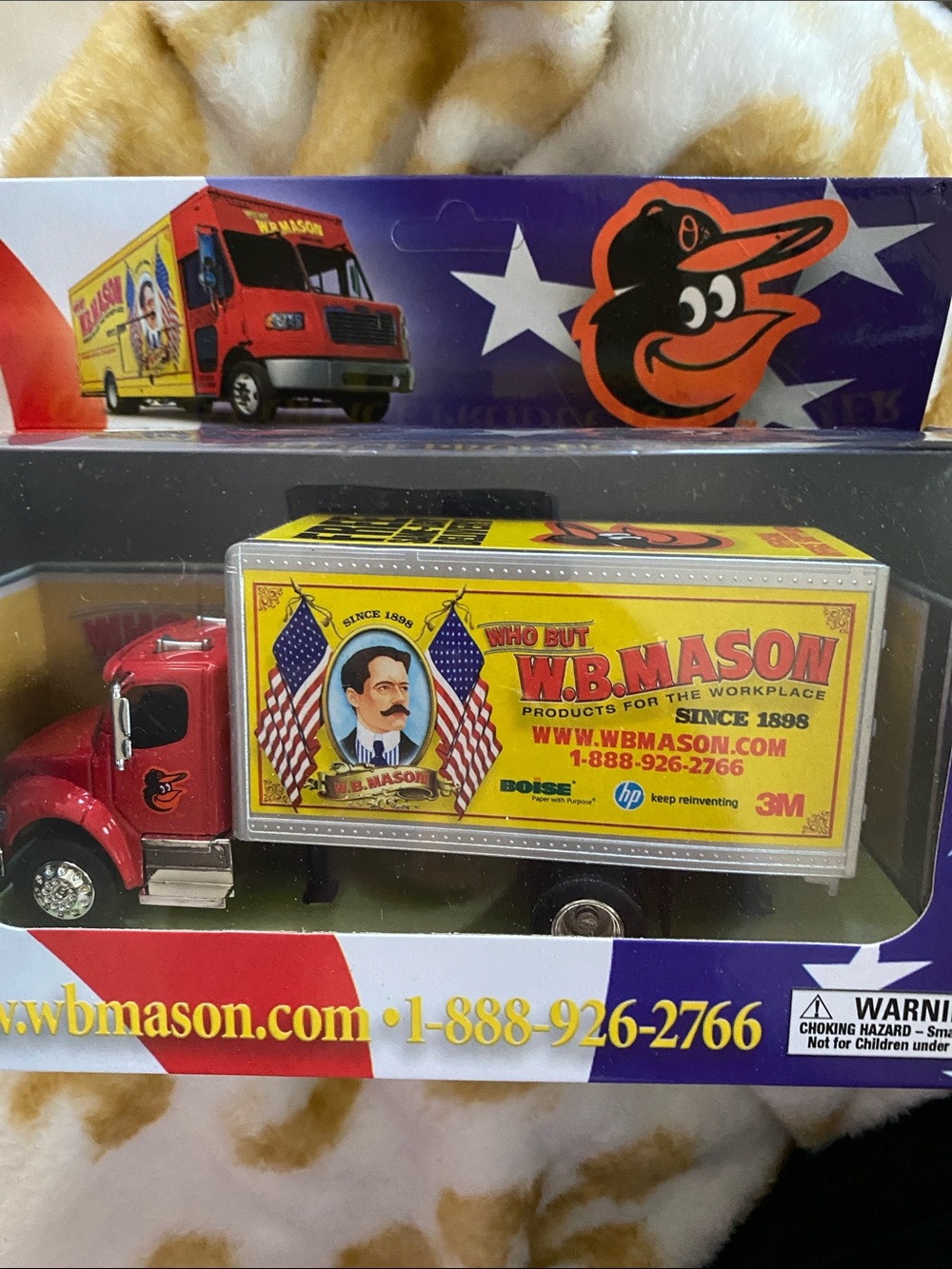 W.B. Mason Promotional Toy Truck - Kids Toy collectible Orioles give away 2019